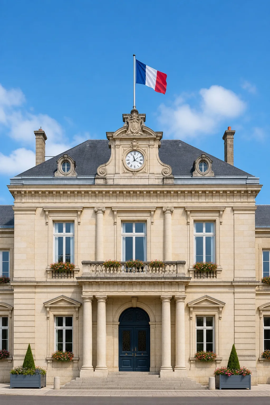 Hôtel de ville représentant le patrimoine bâti des collectivités
